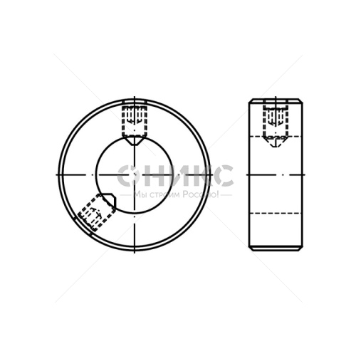 DIN 703 Кольцо установочное, регулировочное D50 - Оникс