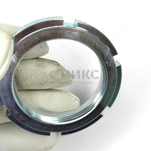 GUK19 Гайка круглая шлицевая оцинкованная сталь М95x2 - Оникс
