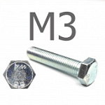 Отзыв на товар DIN 933 Болт шестигранный с полной резьбой оцинкованная сталь 8.8 М3x4