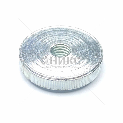 DIN 467 Гайка круглая рифлёная с накатанной головкой оцинкованная М8 - Оникс