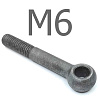 DIN 444 B Болт откидной с ушком сталь без покрытия 4.6 М6x75