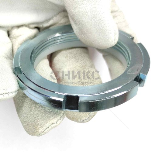 GUK12 Гайка круглая шлицевая оцинкованная сталь М60x2 - Оникс