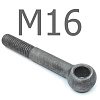 DIN 444 B Болт откидной с ушком сталь без покрытия 4.6 М16x75