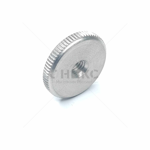 DIN 467 Гайка круглая рифлёная с накатанной головкой нержавеющая A2 М3 - Оникс