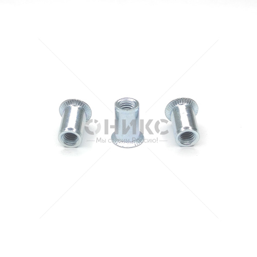 Заклепка резьбовая / гайка гладкая потайной фланец сталь М3 - Оникс