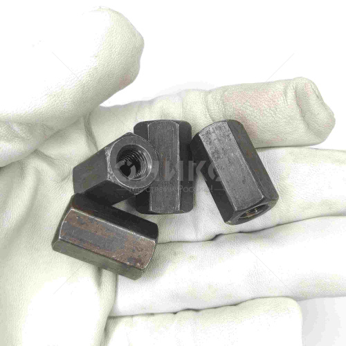 DIN 6334 Гайка шестигранная соединительная, сталь 10.0 ключ - 30мм. М20 - Оникс