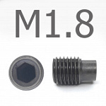 Отзыв на товар DIN 915 Винт установочный цилиндрическим концом оксидированный М1.8x4