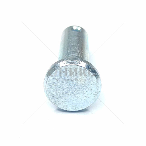 DIN 1444 B штифт цилиндрический с головкой и отверстием под шплинт оцинкованный Ø8x30 - Оникс