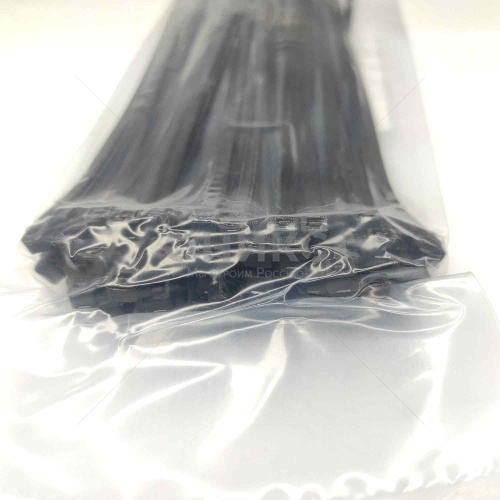 Хомут стяжка пластиковая нейлоновая черная 100 шт./упк. 3.6x150 - Оникс