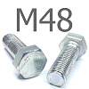 ISO 4017 болт шестигранный с полной резьбой оцинкованная сталь 5.8 М48x130