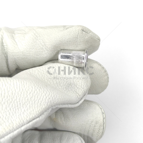 Заклепка гайка с насечкой цилиндрический фланец алюминий М6 - Оникс