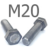 ISO 4017 болт шестигранный с полной резьбой сталь без покрытия 5.8 М20x190