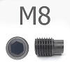 DIN 915 Винт установочный цилиндрическим концом оксидированный М8x6