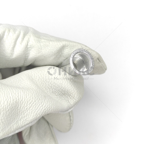 Заклепка резьбовая / гайка гладкая потайной фланец алюминий М3 - Оникс