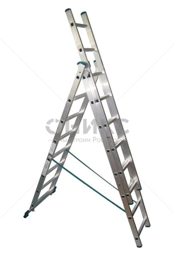 Лестница 3-х секционная алюминиевая 3*8 - Оникс