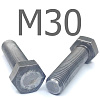 ISO 4017 болт шестигранный с полной резьбой сталь без покрытия 5.8 М30x100