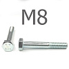 DIN 931 Болт с неполной резьбой оцинкованная сталь 8.8 М8x170