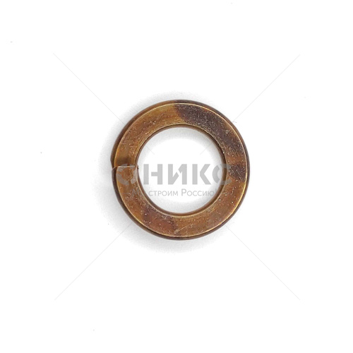 DIN 127 B шайба пружинная гровер, притупленные кромки, бронза М7 - Оникс