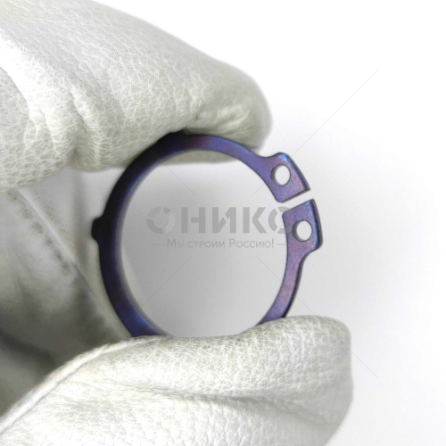 Кольцо наружное стопорное DIN 983 пружинное с лапками для вала Ø35x1,5 - Оникс
