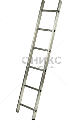 Лестница приставная алюминиевая 1*6 - Оникс