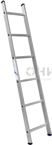 Лестница 1-секционная алюминиевая TOR SC1006 
1*6 приставная - Оникс