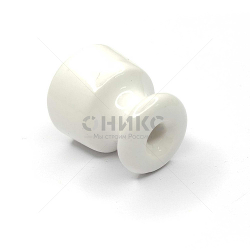 Изолятор керамический Interior Electric 24x20 белый - Оникс