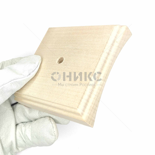 Подложка деревянная квадратная одинарная под бревно Ø 220-240 мм. Без Отделки - Оникс