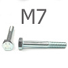 DIN 931 Болт с неполной резьбой оцинкованная сталь 8.8 М7x55