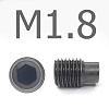 DIN 915 Винт установочный цилиндрическим концом оксидированный М1.8x6