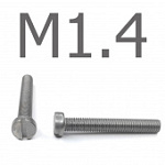 Отзыв на товар DIN 84 Винт с прямым шлицем, без покрытия М1.4x6