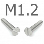 Отзыв на товар DIN 963 Винт с потайной головкой и прямым шлицем нержавеющая сталь A2 М1.2x3