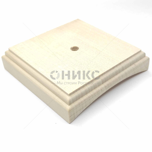 Подложка деревянная квадратная одинарная под бревно Ø 220-240 мм. Без Отделки - Оникс