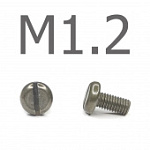 Отзыв на товар DIN 85 Винт с низкой цилиндрической головкой, без покрытия  4.8 М1.2x2