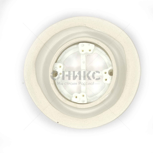 Подложка керамическая одинарная под бревно Ø 260-280 мм. Белая - Оникс