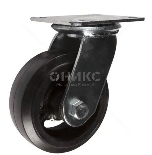 Колесо большегрузное поворотное SCd 42 100 мм обрезиненное РФ - Оникс