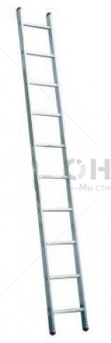 Лестница приставная алюминиевая 1*10 - Оникс