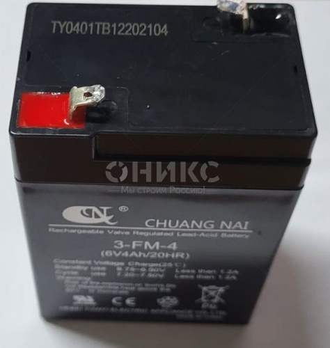 Аккумулятор для тележки WH-25ES 6V/1Ah свинцово-кислотный (WET battery) - Оникс