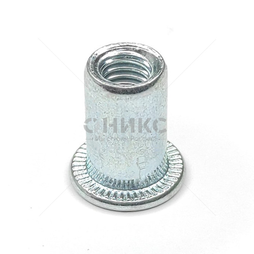 Заклепка гайка гладкая цилиндрический фланец сталь М10 - Оникс