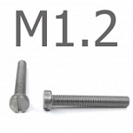 Отзыв на товар DIN 84 Винт с прямым шлицем, без покрытия М1.2x10