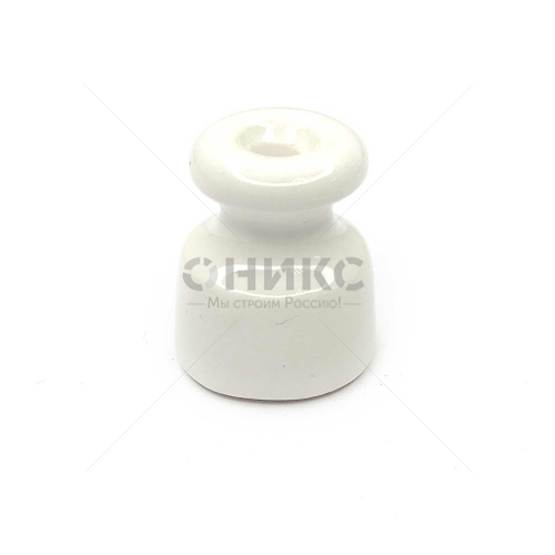 Изолятор керамический Interior Electric 24x20 белый - Оникс