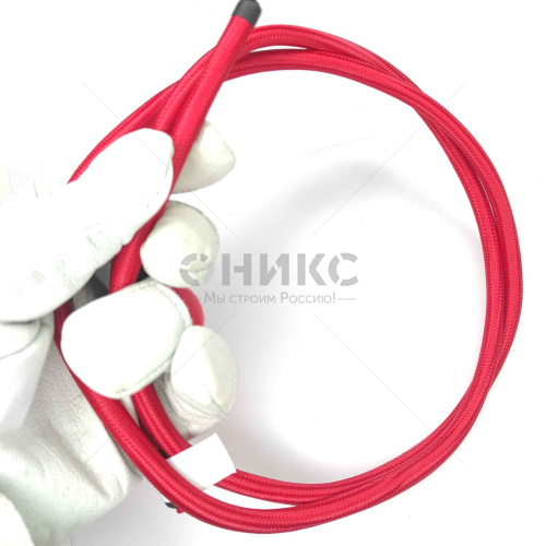 Декоративный провод круглый двухжильный Interior Electric ПВХ, сечение 2x0,75 Красный - Оникс