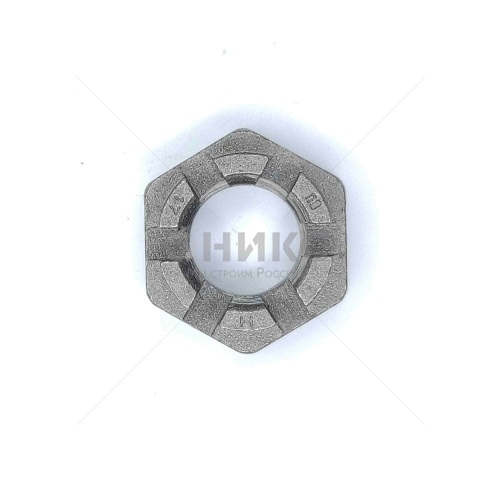 DIN 937 Гайка шестигранная прорезная корончатая низкая 17H сталь М12x1,5 - Оникс