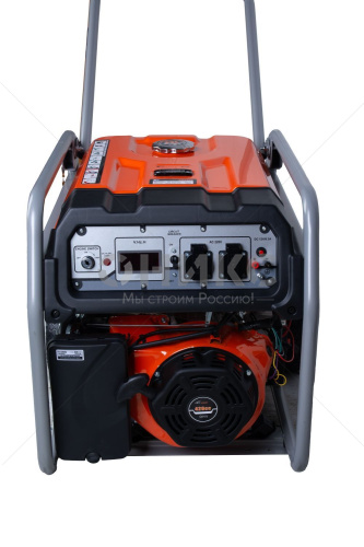 Генератор бензиновый TOR KM6500H 5,0 кВт 220В 27 л с кнопкой запуска и колесами - Оникс